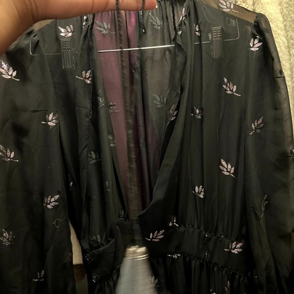 Nasty Gal Sheer Glitter Sheer Maxi Dress - Picture 4 of 8